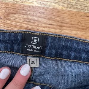 Just Black denim skinny jeans - worn just a few times, size 28